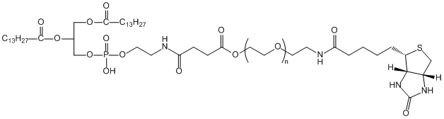 1,2-十四酰基磷脂酰乙醇胺-聚乙二醇-生物素DMPE-PEG-Biotin