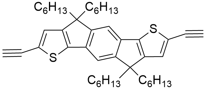 2,7-二乙炔基-4,4,9,9-四己基-4,9-二氢-s-引达省并[1,2-b:5,6-b&#039;]二噻吩