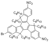 2-溴-5,5,10,10,15,15-己基-7,12-二硝基-10,15-二氢-5H-二茚[1,2-a:1&#039;,2&#039;-c]芴