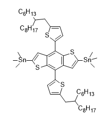 (4,8-双(5-(2-己基癸基)噻吩基)苯基[1,2-b:4,5-b&#039;]二噻吩基)双三甲基锡cas:1373834-87-7
