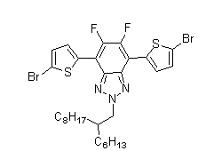4,7-二(5-溴噻吩-2-基)-5,6-二氟-2-(2-己基癸基)苯并[C][1,2,5]噻二唑cas:1887135-96-7