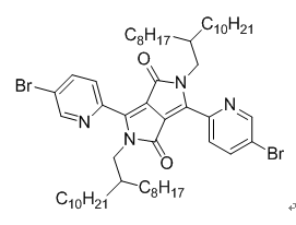 3,6-二(5-溴吡啶基)-2,5-二(2-辛基十二烷基)吡咯并[3,4-c]吡咯-1,4(2H,5H)-二酮cas:1455028-34-8,DPP93