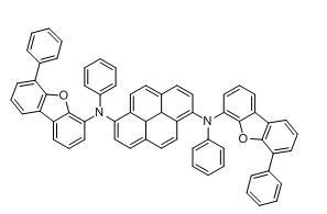 N1,N6-二苯基-N1,N6-双(6-苯基二苯并[b,d]呋喃-4-基)-3a1,5a1-二氢芘-1,6-二胺cas:1252914-65-0