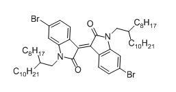 6,6'-二溴-N,N'-(2-辛基十二烷基)-异靛蓝cas:1263379-85-6,2H-Indol-2-one
