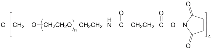 四臂聚乙二醇-琥珀酰胺琥珀酰亚胺酯4-ArmPEG-SAS