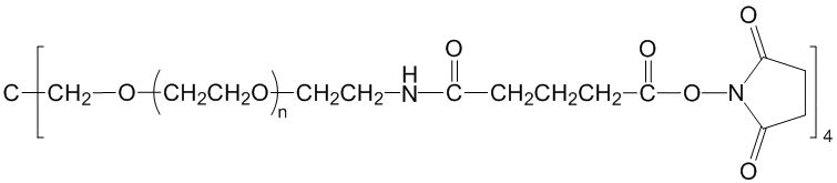 四臂聚乙二醇-戊二酰胺琥珀酰亚胺酯4-ArmPEG-GAS