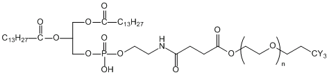 二肉豆蔻酰磷脂酰乙醇胺-聚乙二醇-Cy3 DMPE-PEG-CY3