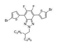 4,7-双(5-溴噻吩-2-基)-2-(2-乙基己基)-5,6-二氟-2H-苯并[d][1,2,3] 三唑cas:1476807-53-0