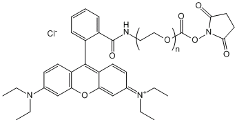 罗丹明B-聚乙二醇-琥珀酰亚胺碳酸酯RB-PEG-SC