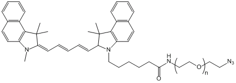 CY5.5-聚乙二醇-叠氮基CY5.5-PEG-N3