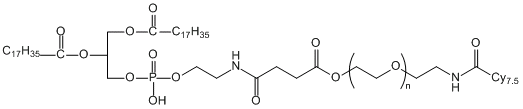 二硬脂酰基磷脂酰乙醇胺-聚乙二醇-花青素Cy7.5 DSPE-PEG-Cy7.5