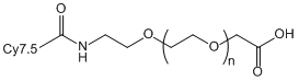 Cy7.5-聚乙二醇-乙酸Cy7.5-PEG-AA