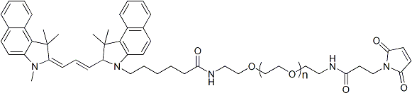 CY3.5-聚乙二醇-马来酰亚胺Cy3.5-PEG-Mal