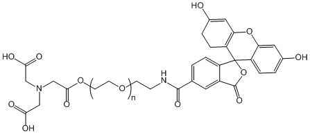 氮川三乙酸-聚乙二醇-荧光素NTA-PEG-FITC