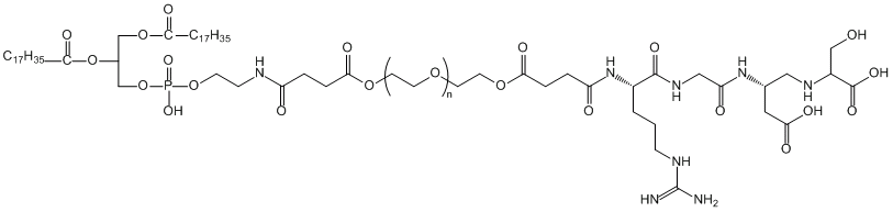 二硬脂酰基磷脂酰乙醇胺-聚乙二醇-精氨酰-甘氨酰-天冬氨酸DSPE-PEG-RGD