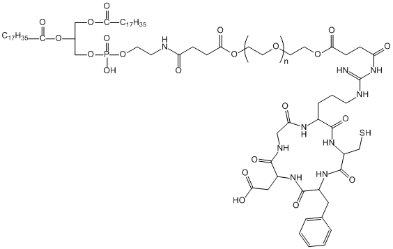 二硬脂酰基磷脂酰乙醇胺-聚乙二醇-环肽DSPE-PEG-cRGD