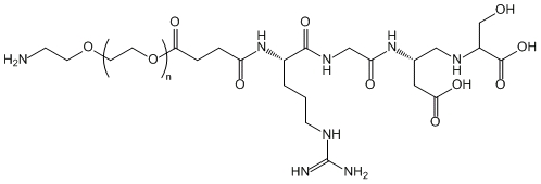 氨基-聚乙二醇-精氨酰-甘氨酰-天冬氨酸NH2-PEG-RGD
