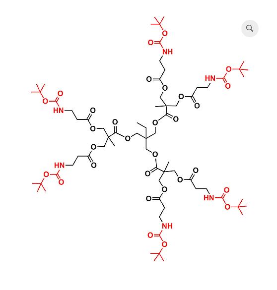 Bis-MPA NHBoc Dendrimer, G1, TMP Core 氨基保护的三羟甲基丙烷核的1代树枝状聚合物
