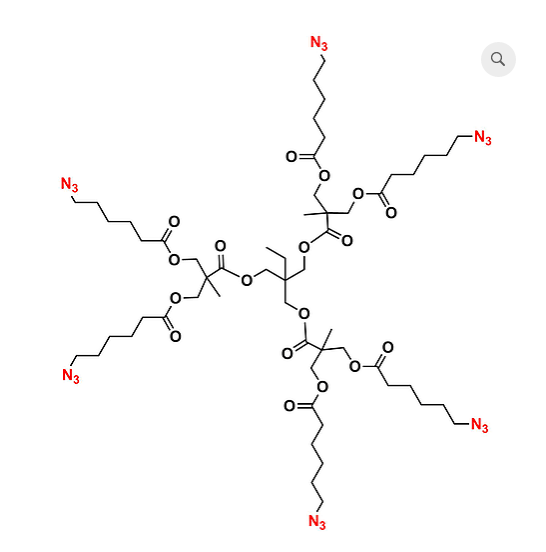 Bis-MPA Azide Dendrimer, G1, TMP Core 三羟甲基丙烷核的二羟甲基丙酸叠氮修饰的1代树枝状聚合物