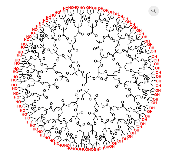 Bis-MPA Hydroxyl Dendrimer, G5, TMP Core 三羟甲基丙烷核心的二羟甲基丙酸羟基修饰的第五代树枝状聚合物