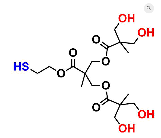 bis-MPA Hydroxyl Dendron, Thiol Core, G2 硫醇核的二羟甲基丙酸羟基修饰的二代超支化大分子