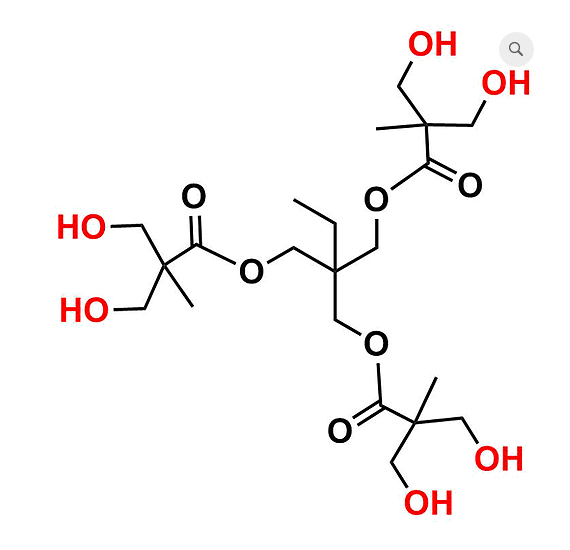 Bis-MPA Hydroxyl Dendrimer, G1, TMP Core 三羟甲基丙烷核的二羟甲基丙酸羟基修饰的一代树枝状聚合物