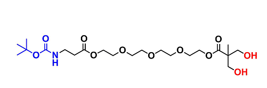 bis-MPA Hydroxyl Dendron, NH-BOC Core, G1 叔丁氧羰基核的二羟甲基丙酸羟基修饰的一代超支化大分子