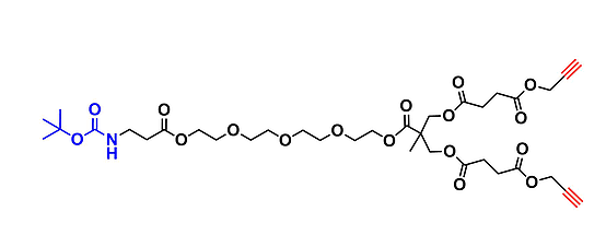 bis-MPA Acetylene Dendron, NH-BOC Core, G1 叔丁氧羰基核的二羟甲基丙酸乙炔修饰的一代超支化大分子