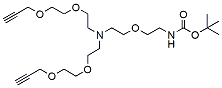 N-(Boc-PEG1)-N-bis(PEG2-propargyl) CAS:2100306-63-4