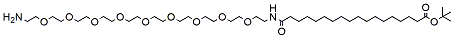17-(Amino-PEG9-ethylcarbamoyl)heptadecoic t-butyl ester