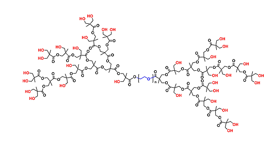 Hyperbrched bis-MPA PEG 20k, Hydroxyl Functional, G4 聚乙二醇20k核的二羟甲基丙酸羟基修饰的四代超支化聚合物