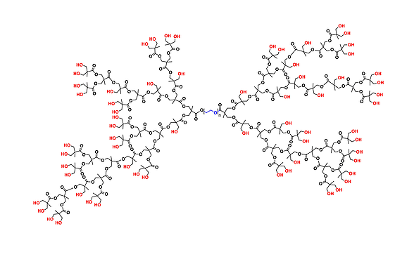 Hyperbrched bis-MPA PEG 10k, Hydroxyl Functional, G5 聚乙二醇10k核的二羟甲基丙酸羟基修饰的五代超支化聚合物