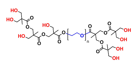 Hyperbrched bis-MPA PEG 10k, Hydroxyl Functional, G2 聚乙二醇10k核的二羟甲基丙酸羟基修饰的二代超支化聚合物
