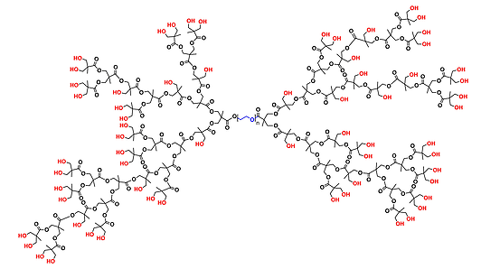 Hyperbrched bis-MPA PEG 6k, Hydroxyl Functional, G5 聚乙二醇6k核的二羟甲基丙酸羟基修饰的五代超支化聚合物