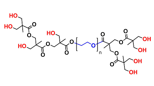 Hyperbrched bis-MPA PEG 6k, Hydroxyl Functional, G2 聚乙二醇6k核的二羟甲基丙酸羟基修饰的二代超支化聚合物