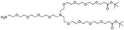 N-(Amino-PEG4)-N-bis(PEG4-t-butyl ester) CAS:2093153-97-8