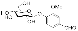 4-(β-D-葡萄糖氧基)-3-甲氧基苯甲醛cas:494-08-6