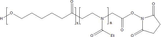 PCL-PEOz-NHS 聚已内酯-聚(2-乙基-2-噁唑啉)-活性脂