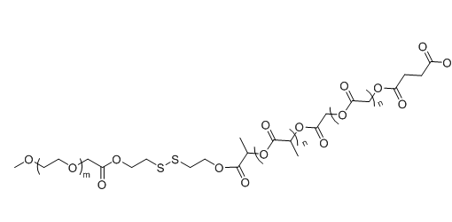 mPEG-SS-PLGA-COOH 甲氧基聚乙二醇-二硫键-聚乳酸羟基乙酸共聚物-羧基