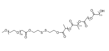 mPEG-SS-PLGA 甲氧基聚乙二醇-二硫键-聚乳酸羟基乙酸共聚物