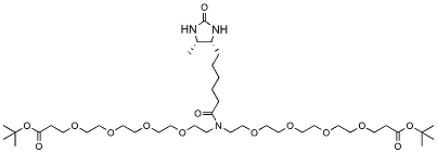 N-Desthiobiotin-N-bis(PEG4-t-butyl ester) CAS: 2353409-60-4