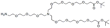 N-(Amino-PEG3)-N-bis(PEG4-t-butyl ester) CAS:2353409-57-9