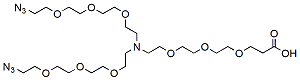 N-(acid-PEG3)-N-bis(PEG3-azide) CAS:2182602-17-9