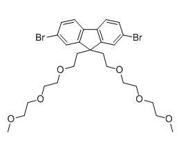 2,7-二溴-9,9-双(2-(2-(2-甲氧基乙氧)乙氧基)乙基)-9H-芴cas:439942-93-5