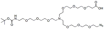 N-(Azido-PEG3)-N-(PEG3-NH-Boc)-PEG3-acid