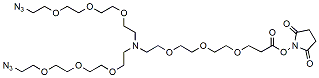 N-(NHS-PEG3)-N-bis(PEG3-azide) CAS:2182602-16-8
