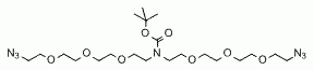 N-Boc-N-bis(PEG3-azide) CAS:1258939-38-6