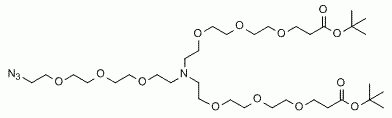 N-(Azido-PEG3)-N-bis(PEG3-t-butyl ester) CAS:2055042-56-1