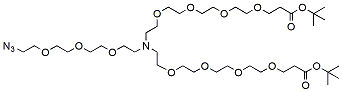 N-(Azido-PEG3)-N-bis(PEG4-t-butyl ester) CAS:2353409-58-0