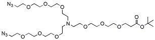 N-(t-butyl ester-PEG3)-N-bis(PEG3-azide) CAS:2182602-15-7